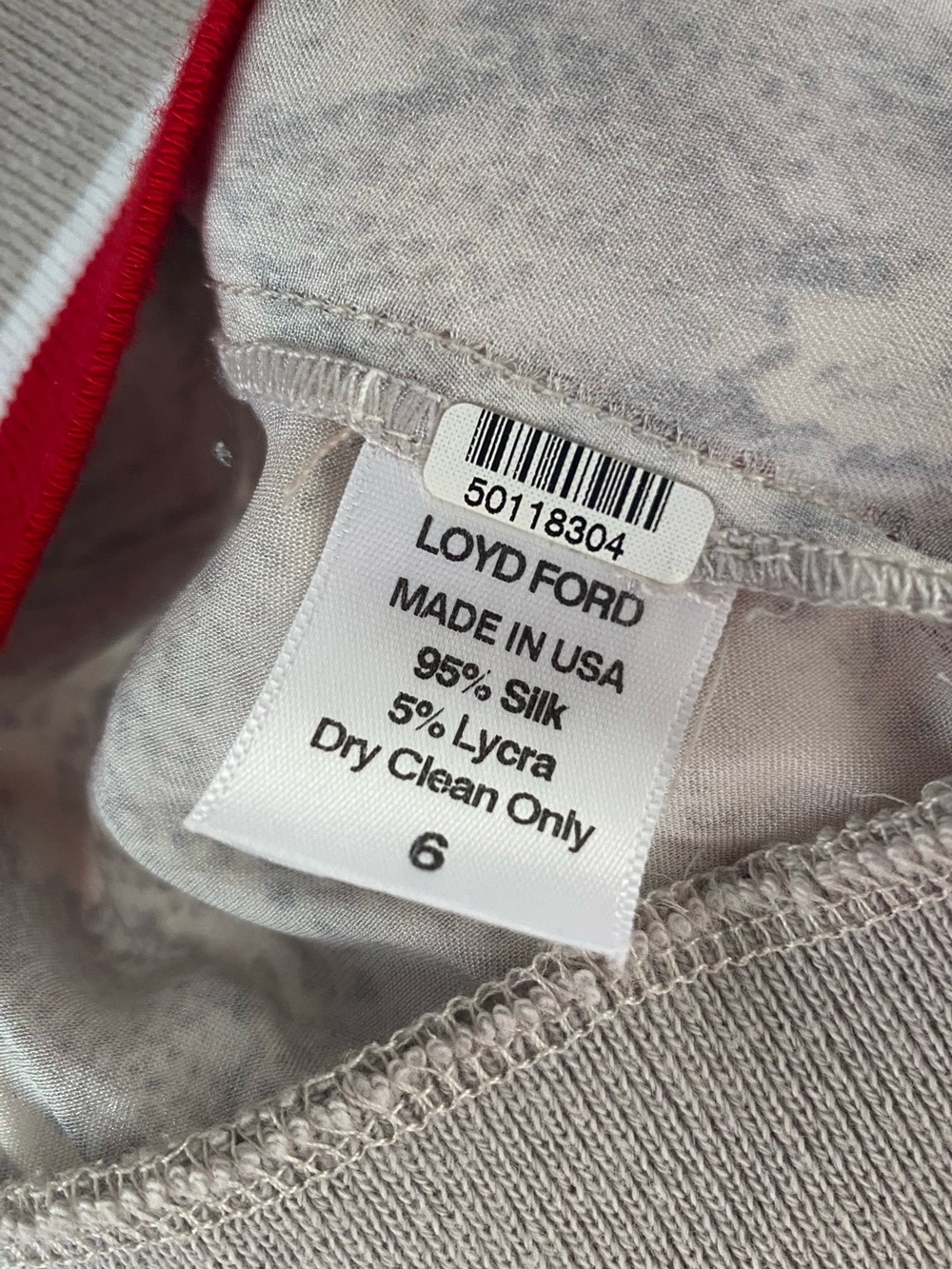 LOYD/FORD Silk Snake Print Spaghetti Strap Tank Top in Gray - Picture 4 of 5